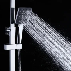 Shower System Faucet Set Wall Mounted, 9 inch Rainfall Shower Head Handshower Handheld Sprayer with Holder Electroplated / Painted Finishes Mount Inside Ceramic Valve Bath Shower
