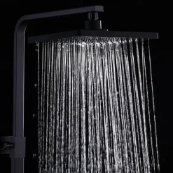 Shower System Faucet Set Wall Mounted, 9 inch Rainfall Shower Head Handshower Handheld Sprayer with Holder Electroplated / Painted Finishes Mount Inside Ceramic Valve Bath Shower