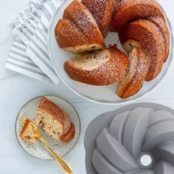 Silicone Cake Pan Set Non-stick Cake Mold Flower-shaped Cake Baking Pan Braided Cake Mold Thread Silicone Chiffon Baking Pan Baking Mold Bakeware Baking Tools Vintage Party Favors