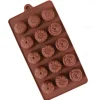 Silicone Chocolate Moulds 6 Pieces Silicone Moulds for Chocolate and Non-Stick Chocolate Molds Letters and Numbers for Making Chocolate Muffins Cakes 6 Shapes