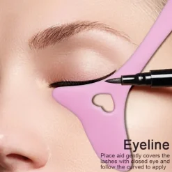 Silicone Eyeliner Makeup Stencils Wing Tips Marscara Drawing Lipstick Wearing Aid Face Cream Mask Applicator Makeup Beauty Tool