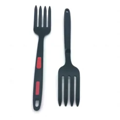Silicone Flexible Forks Multifunctional Silicone Cooking Fork Heat-Resistant Cooking Tools Silicone Flexible Fork Noodle Fork