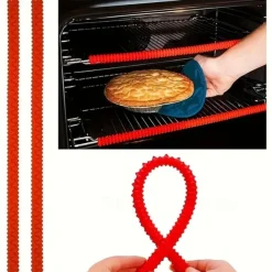 Silicone Oven Rack Protectors Cutable Heat Insulation Strip Oven Anti-Scald Rack Protect Against Burns And Scars