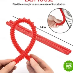 Silicone Oven Rack Protectors Cutable Heat Insulation Strip Oven Anti-Scald Rack Protect Against Burns And Scars