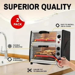 Silicone Oven Rack Protectors Cutable Heat Insulation Strip Oven Anti-Scald Rack Protect Against Burns And Scars