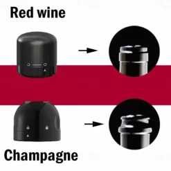 Silicone Sealed Wine, Beer, Champagne Stopper, Red Wine Bottle Cap Stopper, Silicone Sealed Champagne Bottle Stopper, Compact Preservation Wine Stopper, Bar Tools