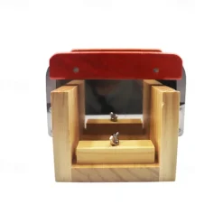 Silicone Soap Molds for Soap Making Kit Soap Making Supplies with Soap Cutters, Wooden Box, Wavy and Straight Scraper