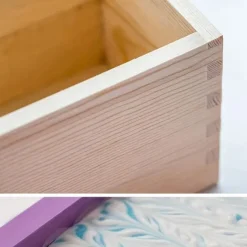 Silicone Soap Molds for Soap Making Kit Soap Making Supplies with Soap Cutters, Wooden Box, Wavy and Straight Scraper