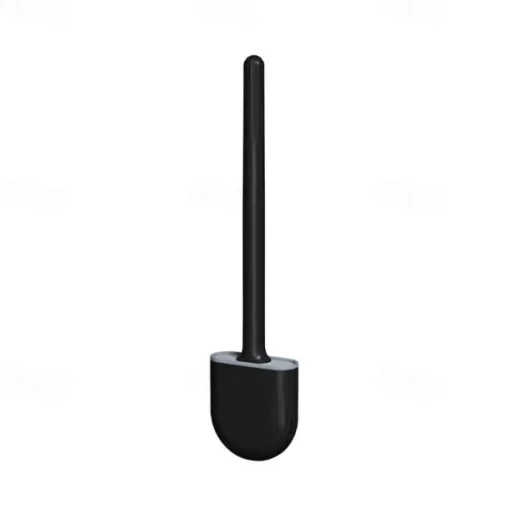 Silicone Toilet Brush Wall Mounted Removable Handle Holder Set No-Slip Bendable Brush Head Cleaning Tools WC Accessories