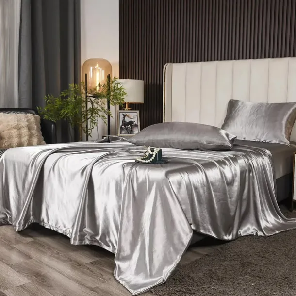 Silk Duvet Cover Set Luxurious, Ultra-Soft, and Breathable Bedding for Ultimate Comfort. Crafted from 100% Mulberry Silk for a Smooth, Skin-Friendly Feel Natural Temperature Regulation