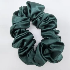 Silk Hair Scrunchies Ties for Frizz & Breakage Prevention, 100% Mulberry, No Damage, Elastic Ponytail Holders, 1Pc