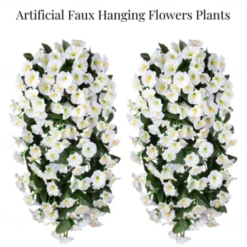 Simulated Morning Glory Trumpet Flower Wall Hanging Hanging Fake Green Plants Plant Decorations Flower Wall Decorations Wedding Decorations