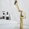 Single Handle Bathroom Faucet Basin Sink Mixer Black Faucet Dual Sprayer Nozzle Hot Cold Crane Mixer Water Taps