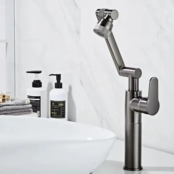 Single Handle Bathroom Faucet Basin Sink Mixer Black Faucet Dual Sprayer Nozzle Hot Cold Crane Mixer Water Taps