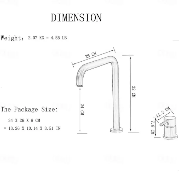 Single Handle Kitchen Faucet,Black 2 Hole Widespread Painted Finishes Brass Kitchen Sink Faucet with Hot and Cold Water