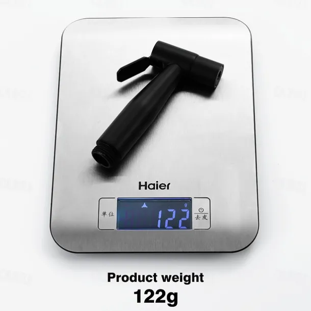 Single Hole Bidet Black Toilet Handheld High Pressure Cleaning Spray Gun