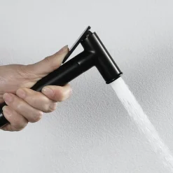 Single hole Bidet BlackToilet Handheld bidet Sprayer Self-Cleaning Contemporary