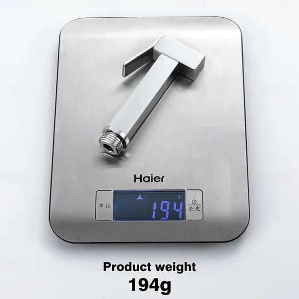 Single Hole Bidet Electroplated Toilet Handheld Bidet Sprayer Self-Cleaning Contemporary