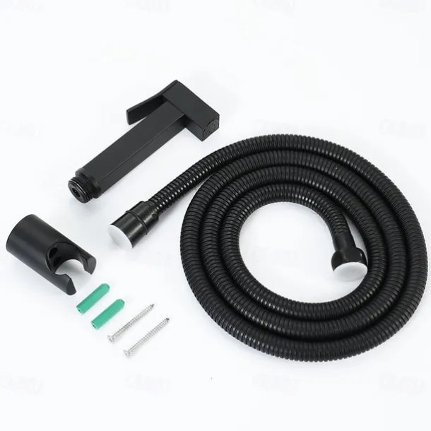 Single Hole Bidet Electroplated Toilet Handheld Bidet Sprayer Self-Cleaning Contemporary