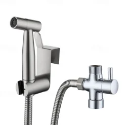 Single hole Bidet Stainless Steel Self-Cleaning Contemporary 1.5m water inlet pipe of base 1/2 EU