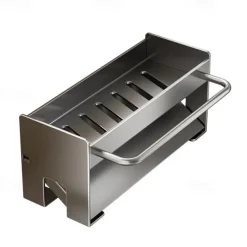 Sink Sponge Holder, Countertop Draining Rack, Freestanding Storage Organizer for Sponges, Dishcloths, and Scrubbers in Bathroom or Kitchen