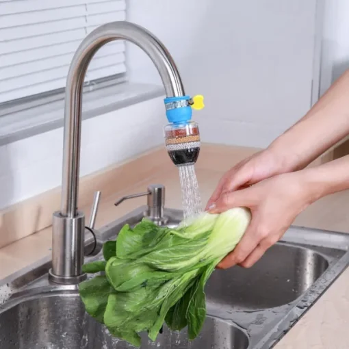 Six-Layer Adjustable Faucet Filter Water Purifier Household Bathroom Kitchen Tap Water Filter Splash-Proof Water Faucet Shower