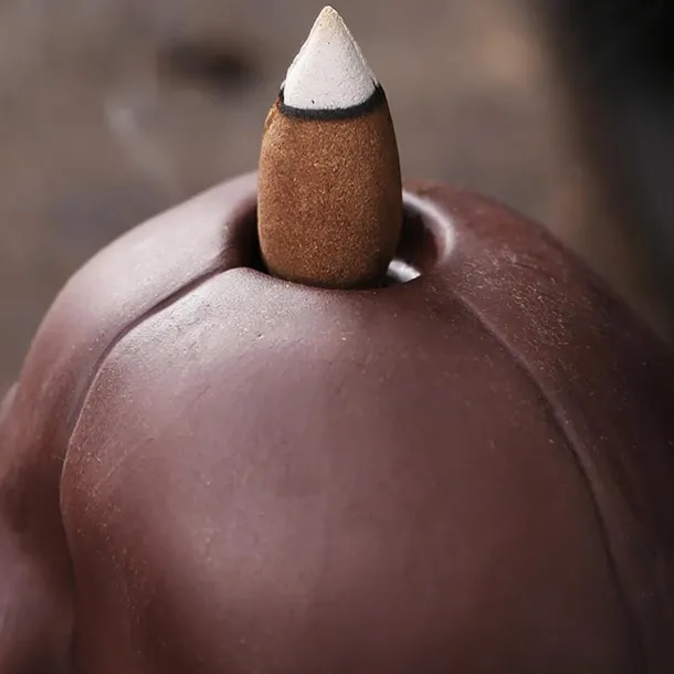 Skull Incense Burner Holder, Reflux Cascade, Ceramic, LED, Unique, Incense Burner, Skull Burner for Halloween, Aromatherapy, Yoga, Home Decor