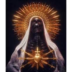 Skull Statue Wall Art Canvas Prints Painting Artwork Picture Nordic Sculpture Modern Home Decoration Décor Rolled Canvas No Frame Unframed Unstretched