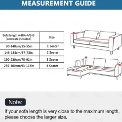 Slipcover Couch Cover with Skirt, High Elastic Durable Sofa Slipcovers Luxurious Machine Washable Furniture Protector