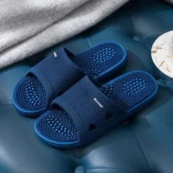 Slippers for Women Men Foot Massage Plantar Fasciitis Sliders House Ladies Sandals Shower Shoes Non-Slip Quick Drying Pool Slides Massage Slippers Shoes Sandals for Men Women