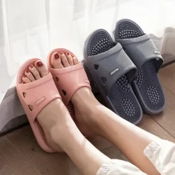 Slippers for Women Men Foot Massage Plantar Fasciitis Sliders House Ladies Sandals Shower Shoes Non-Slip Quick Drying Pool Slides Massage Slippers Shoes Sandals for Men Women