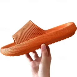 Slippers for Women Women Platform Slippers Summer Beach Eva Soft Sole Slide Sandals Leisure Men Ladies Indoor Bathroom Anti-Slip Shoes Slippers