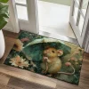 Small Rat Umbrella Doormat Floor Mats Washable Rugs Kitchen Mat Non-Slip Oil Proof Rug Indoor Outdoor Mat Bedroom Decor Bathroom Mat Entrance Rug