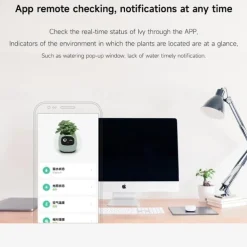Smart Flowerpots,Smart Pet Planter,Ai Planter,Intelligent Flowerpots,Multiple Expressions,7 Smart Sensors, and Ai Chips Make Raising Plants Easy and Fun for Living Room,Plant-Free