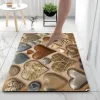 Smooth Stone Diatomaceous Earth Bath Mat Non-slip Super Absorbent Bathroom Rug Door Mat New Design
