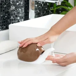 Snail Shape Soap Liquid Dispenser Press Style Countertop Lotion Dispenser Pump Bottle For Bathroom Accessories