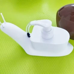 Snail Shape Soap Liquid Dispenser Press Style Countertop Lotion Dispenser Pump Bottle For Bathroom Accessories