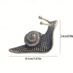 Snail Statues - Mini Retro Copper Snail Sculpture Decoration - Outdoor Pond Garden Snail Small Statues Brass Snails - House Decoration Animal Statues Gifts