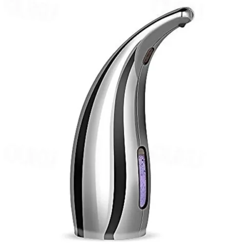 Soap Dispenser Touchless, No Touch Automatic Soap Dispenser for Kitchen, Bathroom, Shower (300ml, Silver)