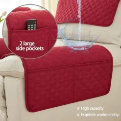 Sofa Armrest Cover Couch Armrest Mat Water Resistant Backret Cover Soft Protector for Chairs Couch Sofa Armchair Slipcovers Recliner Sofa
