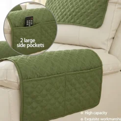 Sofa Armrest Cover Couch Armrest Mat Water Resistant Backret Cover Soft Protector for Chairs Couch Sofa Armchair Slipcovers Recliner Sofa
