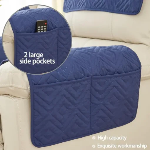 Sofa Armrest Cover Couch Armrest Mat Water Resistant Backret Cover Soft Protector for Chairs Couch Sofa Armchair Slipcovers Recliner Sofa