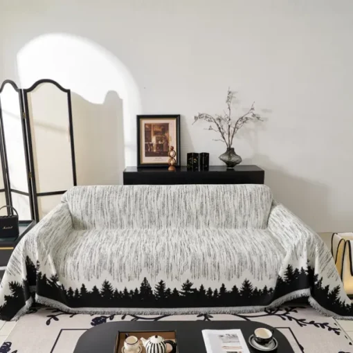 Sofa Blanket Sofa Towel Cover Cloth Outdoor Living Room Sofa Cover Towel Double-sided Thickened Back Towel Camping