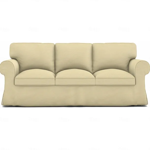 Sofa Cover 100% Cotton 3 Seat Sofa Sllipcover Solid Color Quilted Slipcovers UPPcover LITB PRIME cover