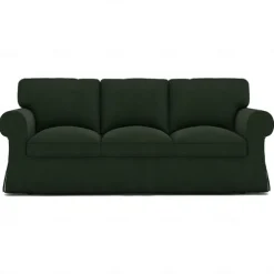 Sofa Cover 100% Cotton 3 Seat Sofa Sllipcover Solid Color Quilted Slipcovers UPPcover LITB PRIME cover