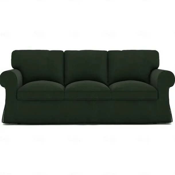 Sofa Cover 100% Cotton 3 Seat Sofa Sllipcover Solid Color Quilted Slipcovers UPPcover LITB PRIME cover