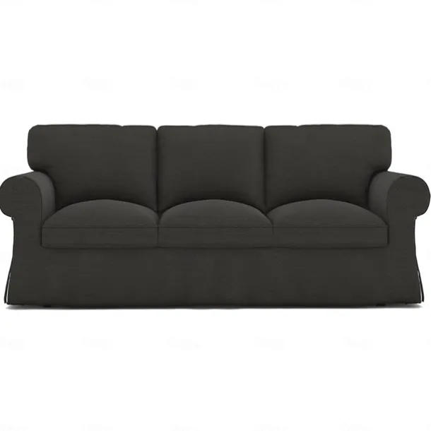 Sofa Cover 100% Cotton 3 Seat Sofa Sllipcover Solid Color Quilted Slipcovers UPPcover LITB PRIME cover
