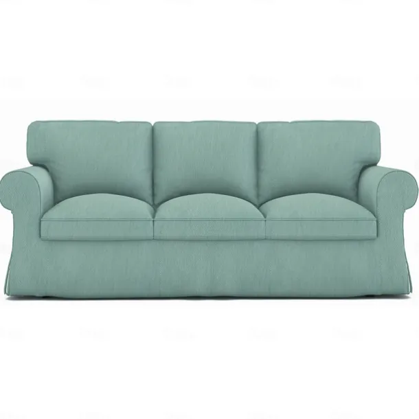 Sofa Cover 100% Cotton 3 Seat Sofa Sllipcover Solid Color Quilted Slipcovers UPPcover LITB PRIME cover