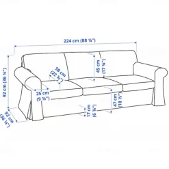 Sofa Cover 100% Cotton 3 Seat Sofa Sllipcover Solid Color Quilted Slipcovers UPPcover LITB PRIME cover