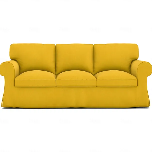 Sofa Cover 100% Cotton 3 Seat Sofa Sllipcover Solid Color Quilted Slipcovers UPPcover LITB PRIME cover